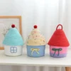 Cute storage basket desktop sundries storage box snack toys organizer hand woven make up basket home decor 4