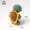 Crochet emotional support crochet new kintted positive doll funny gifts for friend table bookshelf decoration 6