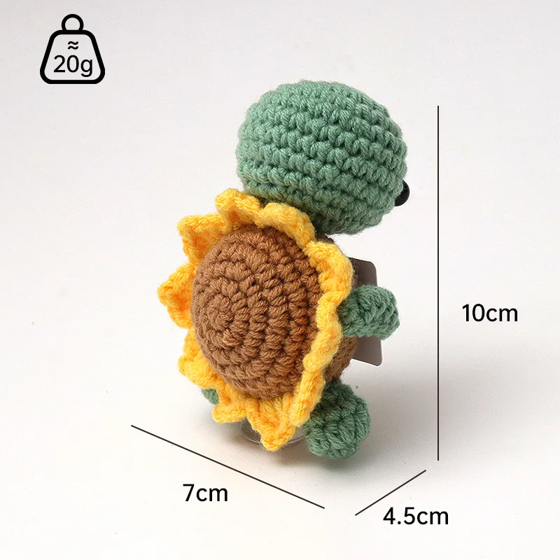 Crochet emotional support crochet new kintted positive doll funny gifts for friend table bookshelf decoration 6