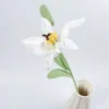 2025 lily crochet flowers creative lily crochet flower bouquet kintted plant wedding decor table home decor gift 5