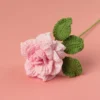 Rose knitted flowers crochet wedding bouquet flower knitted bouquet home party decor friends gift graduation bouquet 3