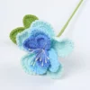 New crochet flowers bouquet creative knitted flower wedding decor artificial flower knitting bouquet home decor 6