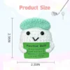 Crochet golf doll ornament home room decoration handmade knitted positive energy golf doll with card christmas party gifts 5