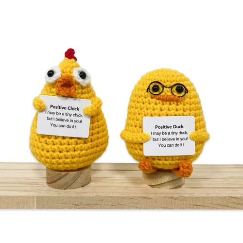 Cute Handwoven Positive Energy Duck Ornaments Handmade Crochet Plush WoolChick Duck Dolls Home Room Decor Christmas Party Gift 1 Cute handwoven positive energy duck ornaments handmade crochet plush woolchick duck dolls home room decor christmas party gift 1