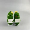 Handmade emotional support pickle positive cucumber dolls home decoration funny kawaii yarn knitting gifts living room decor 4