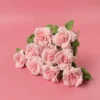 Rose knitted flowers crochet wedding bouquet flower knitted bouquet home party decor friends gift graduation bouquet 2