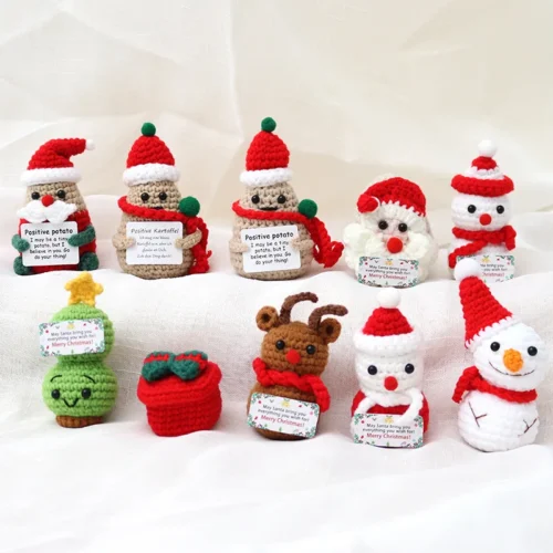 Crochet Christmas Dolls Ornaments Home Room Decoration Handmade Plush Wool Knitted Snowman Xmas Tree Santa Claus Doll Party Gift 1 Crochet christmas dolls ornaments home room decoration handmade plush wool knitted snowman xmas tree santa claus doll party gift 1