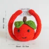 Positive cute potato home room decor mini handmade plush ornament knitting wool yarn doll birthday gifts room decorations 4