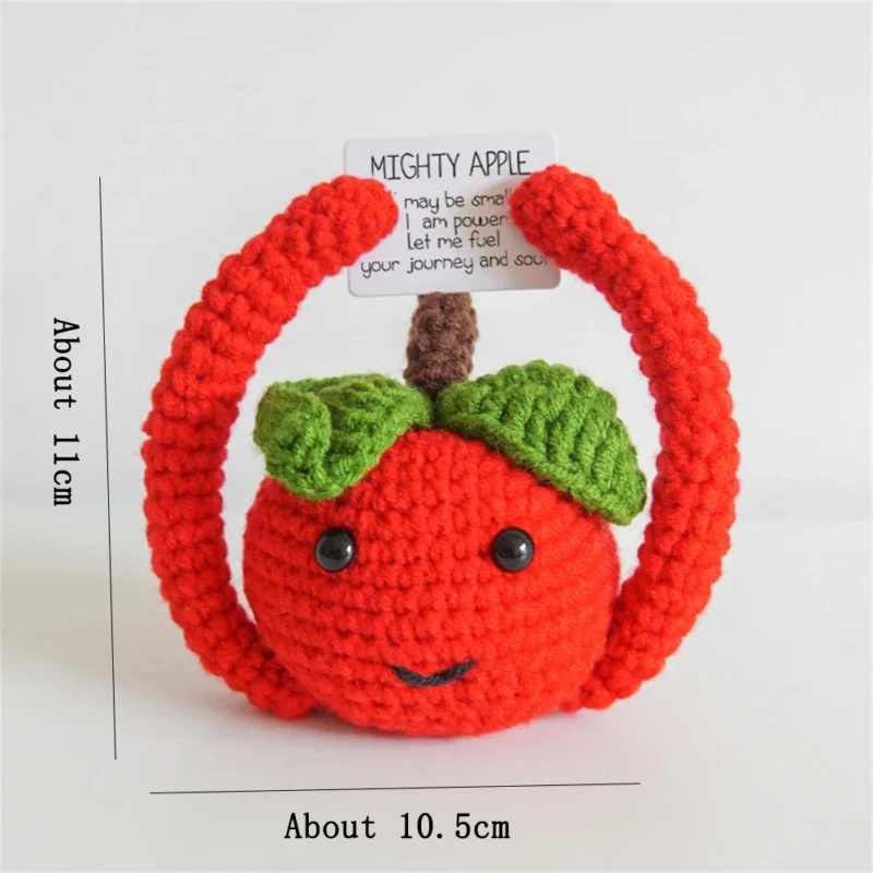Positive cute potato home room decor mini handmade plush ornament knitting wool yarn doll birthday gifts room decorations 4