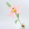 2025 lily crochet flowers creative lily crochet flower bouquet kintted plant wedding decor table home decor gift 6
