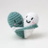Cute crochet doll kintted heartshape doll finnshed hand woven toy knitted hearts love doll funny gifts 4
