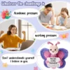Positive energy butterfly hug pocket mini handmade plush wool knitting doll with card funny christams gift home room decoration 6