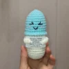 Crochet emotional support chill pill caring gifts desktop ornament handmade knitted emergency pills with card home room decor 4