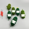 Handmade emotional support pickle positive cucumber dolls home decoration funny kawaii yarn knitting gifts living room decor 5