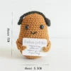 Positive cute potato home room decor mini handmade plush ornament knitting wool yarn doll birthday gifts room decorations 5