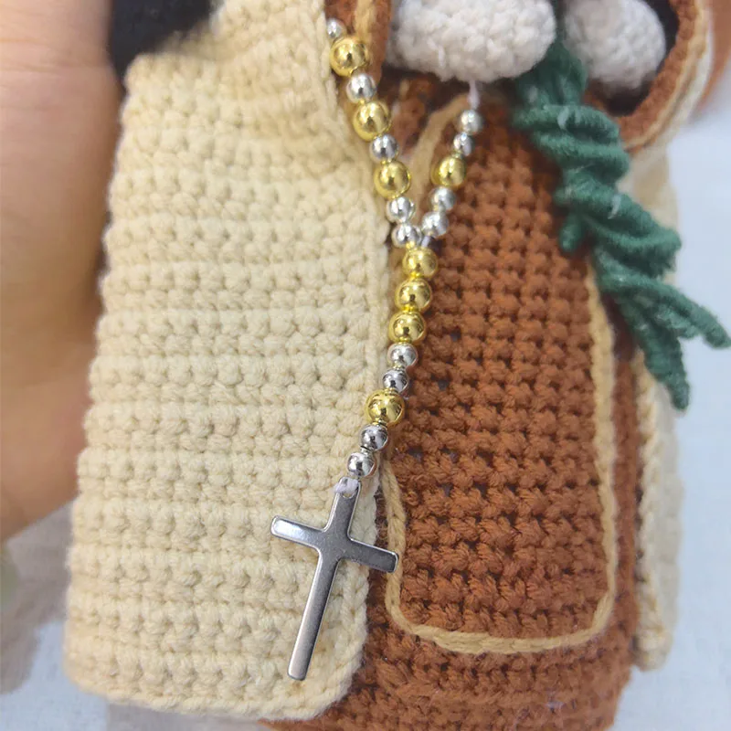 Handmade catholic saints doll religious gift for baptism, first communion santa clara santa catarina santa teresinha christmas 3