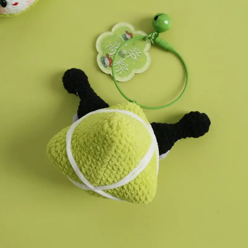 Creative crochet keychains handmade doll keychains knitting handmaking cartoon knitted keyring for keys wholesale 4
