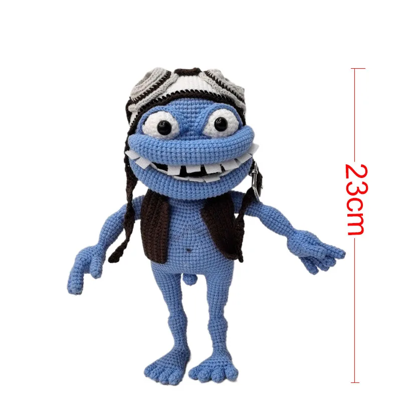 Crochet dolls anime doll crazy frog birthday gifts home deco finshed dolls 6