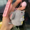 Handmade knitting diy craft mice cartoon doll decorative keychain crochet kit for beginners adults learn to crochet material kit 3