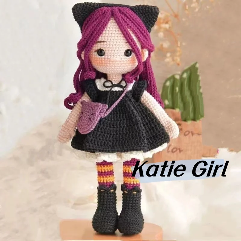 Handmade knitting crochet for knitting amigurumi knittin dolly materials pack art and crafts with hook needles children's gifts 5