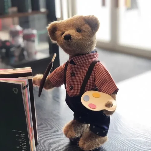 New artist teddy bear plush toys joint bear stuffed animal plush toy stuffed animals for friend christmas birthday gifts 1