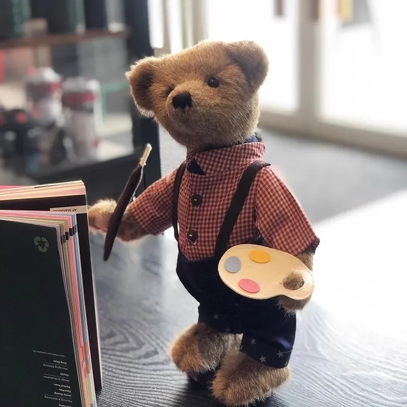 New artist teddy bear plush toys joint bear stuffed animal plush toy stuffed animals for friend christmas birthday gifts 1