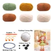 Handmade crochet girls set amigurumi crochet doll diy hook kit for knitting yarn accessories pattern crafts supplies decoration 6