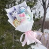 Christmas gifts cartoon sanrio plush bouquet my melody kuromi cinnamoroll kt cat plush doll toy valentine graduation gifts 5