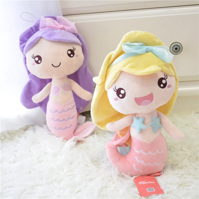 Quality stuffed doll princess style mermaid plush dolls best gift toys for kids girls home decor birthday present for children 3