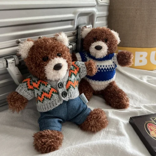 new Teddy Bear Plush Doll Toys Lovely Little Bear Doll in Sweater For Valentine's Day Birthday Gift Child Holiday Baby Toys 1 New teddy bear plush doll toys lovely little bear doll in sweater for valentine's day birthday gift child holiday baby toys 1