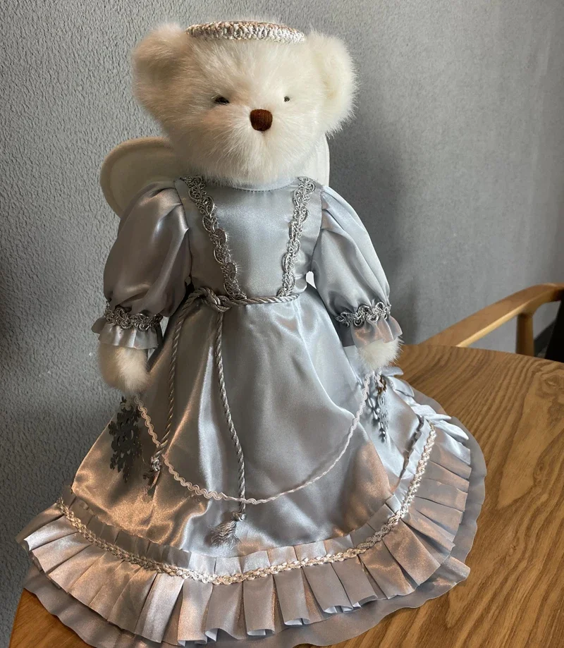 About 35cm angel teddy bear plush stuffed toys in skirt plush joint teddy bear doll birthday christmas gift for girl children 2