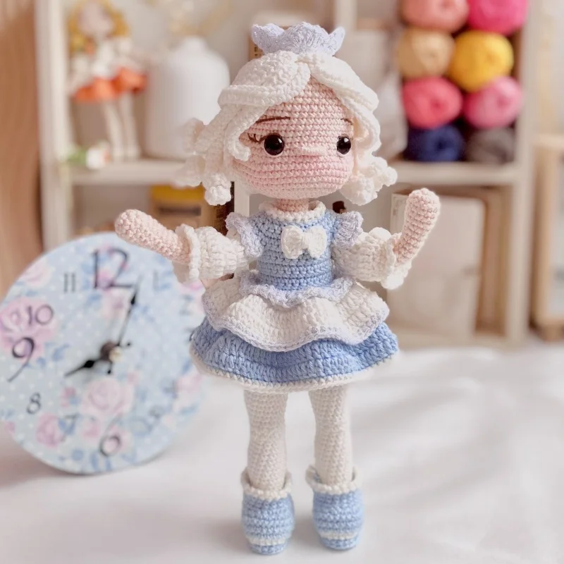 Handmade crochet amigurumi winter doll knitting seasons doll crafts diy hook material set home yarn pattern in english girl gift 4