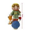 Handmade crochet stuffed key chain cute knitted prince doll key ring pendant for boys schoolbag keychain amigurumis finished 6