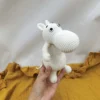 Crochet for baby handmade animation knit hippo cute stuffed animal infant toy for boys and girls dropshipping 6
