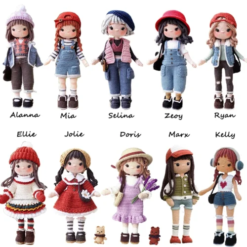 Crochet Girls Amigurumi Crochet Doll Hook Material Set Knitting Yarn For Home Accessories Pattern Craft Toy Handmade Ornaments 1 Crochet girls amigurumi crochet doll hook material set knitting yarn for home accessories pattern craft toy handmade ornaments 1