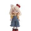Handmade crochet girls set amigurumi crochet doll diy hook kit for knitting yarn accessories pattern crafts supplies decoration 4