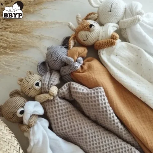 Baby soother appease towel bib soft bunny bear elephant sleeping doll teether infants comfort sleeping nursing cuddling doudou b 1
