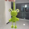 Handmade knitting diy frog pendant cartoon doll keychain crochet crafts finished amigurumi knitting needles student gifts 5