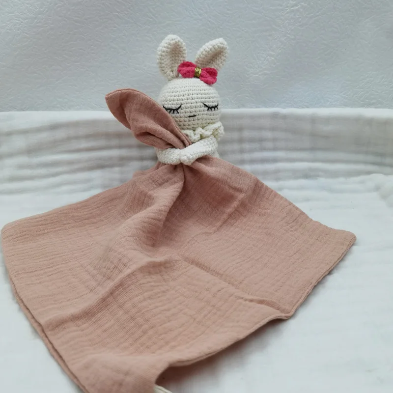 Baby soother appease towel bib soft bunny bear elephant sleeping doll teether infants comfort sleeping nursing cuddling doudou b 6