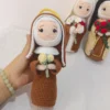 Handmade catholic saints doll religious gift for baptism, first communion santa clara santa catarina santa teresinha christmas 5