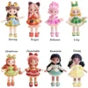 Crochet girls amigurumi crochet doll knitwear diy hook girls material kit with yarn accessories pattern children gift home decor 1
