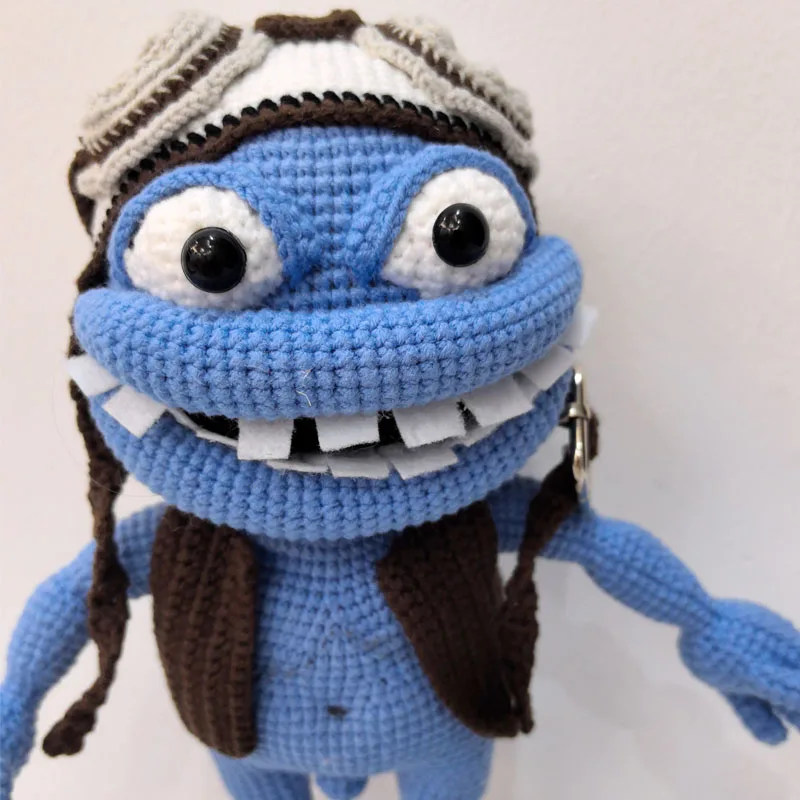 Crochet dolls anime doll crazy frog birthday gifts home deco finshed dolls 4