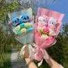 Cartoon anime kt cat stitch halloween jack skellington plush dolls flower bouquets graduation birthday christmas valentine gifts 3