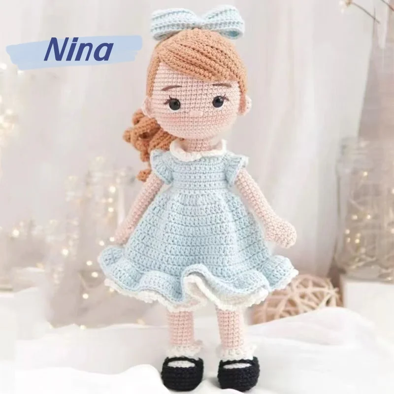 Handmade knitting crochet for knitting amigurumi knittin dolly materials pack art and crafts with hook needles children's gifts 3