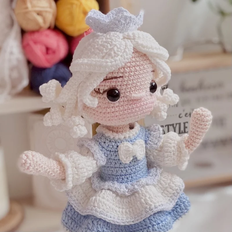 Handmade crochet amigurumi winter doll knitting seasons doll crafts diy hook material set home yarn pattern in english girl gift 3