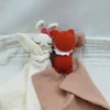 Baby soother appease towel bib soft bunny bear elephant sleeping doll teether infants comfort sleeping nursing cuddling doudou b 5