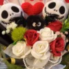 Halloween jack skellington plush bouquet doll toys stuffed terror skull ghost hallowmas birthday christmas valentine gifts 6