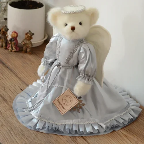 About 35cm angel teddy bear plush stuffed toys in skirt plush joint teddy bear doll birthday christmas gift for girl children 1
