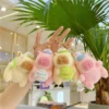 12 15cm cartoon anime capybara plush keychains dolls small pendant backpack hangings for kids birthday christmas gift 2