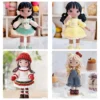 Handmade crochet girls set amigurumi crochet doll diy hook kit for knitting yarn accessories pattern crafts supplies decoration 2